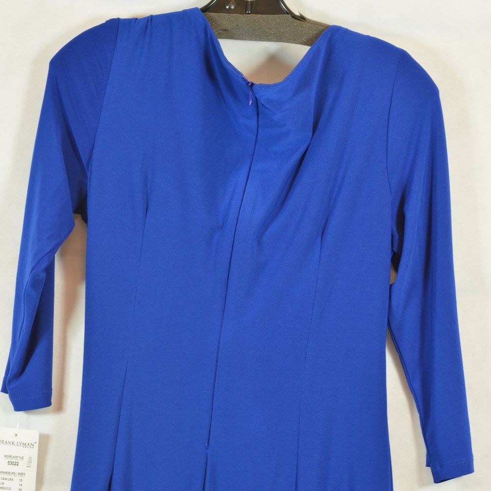 Frank Lyman Blue Dress SZ 12 NWT - Picture 7 of 7